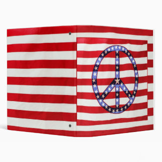 peace within the stars and stripes binder