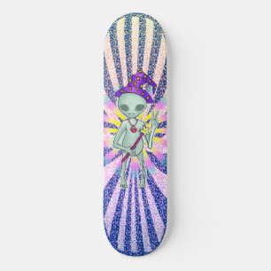 Peace wizard alien Skateboard