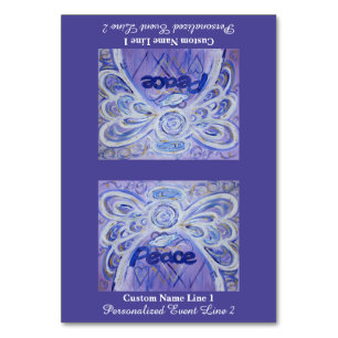 Peace Word Inspirational Angel Custom Table Tents Number
