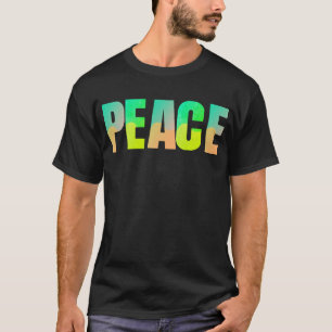 Peace Word Wall Art – Calm Modern Quote T-Shirt