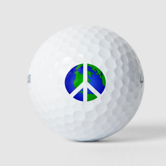 Peace World Peace Golf Balls (Front)