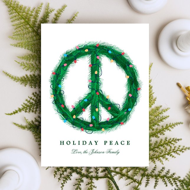 Peace Wreath with Holiday Lights (Creator Uploaded)