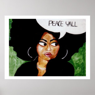 Peace Y'all Poster