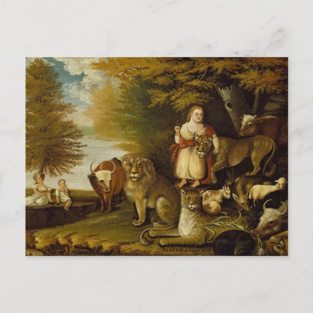 Peaceable Kingdom | 1830-32 Postcard (Front)