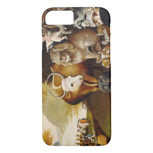Peaceable Kingdom, c.1834 (oil on canvas) Case-Mate iPhone Case (Back)