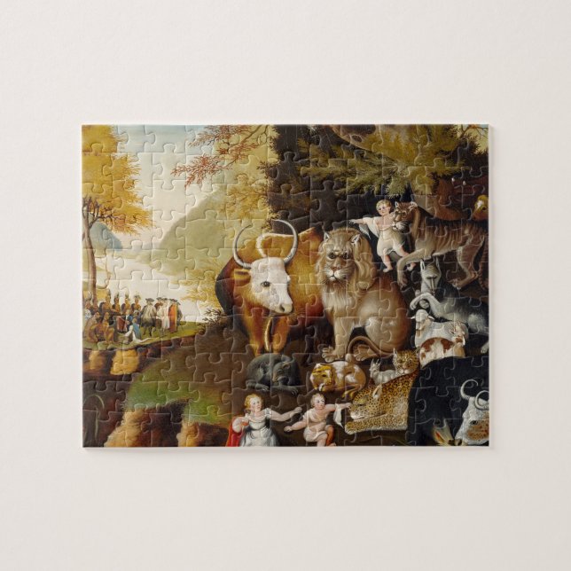Peaceable Kingdom, c.1834 (oil on canvas) Jigsaw Puzzle (Horizontal)