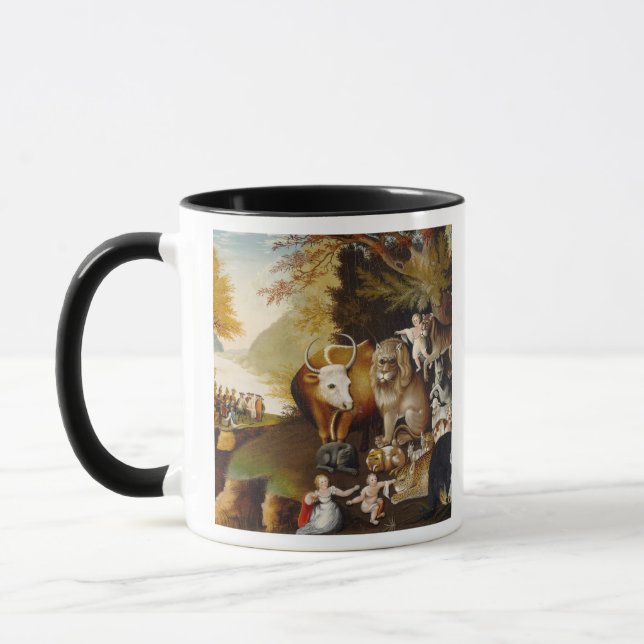 Peaceable Kingdom, c.1834 (oil on canvas) Mug (Left)