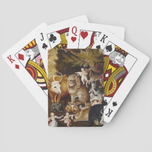 Peaceable Kingdom, c.1834 (oil on canvas) Playing Cards