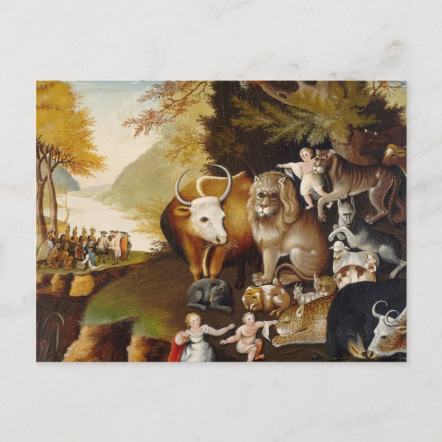 Peaceable Kingdom, c.1834 (oil on canvas) Postcard (Front)