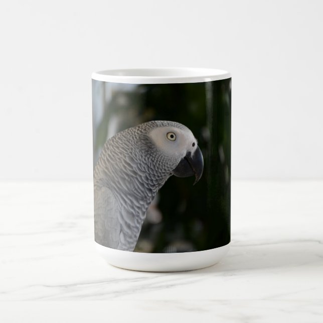Peaceful African Grey Coffee Mug (Center)