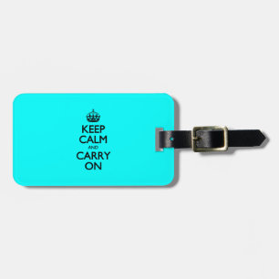 Peaceful and Refreshing - Keep Calm And Carry On Luggage Tag