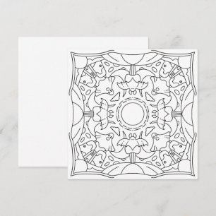 Peaceful Autumn: Spooky Night Colouring Card