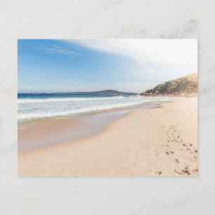 Peaceful beach scene postcard