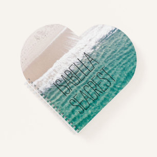 Peaceful Beach With Your Name Notebook