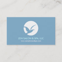 Peaceful Bird Logo Salon/Spa Business Card