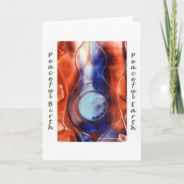 Peaceful Birth Greeting Card (Front)