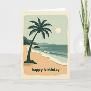 Peaceful Birthday Palm Beach Card