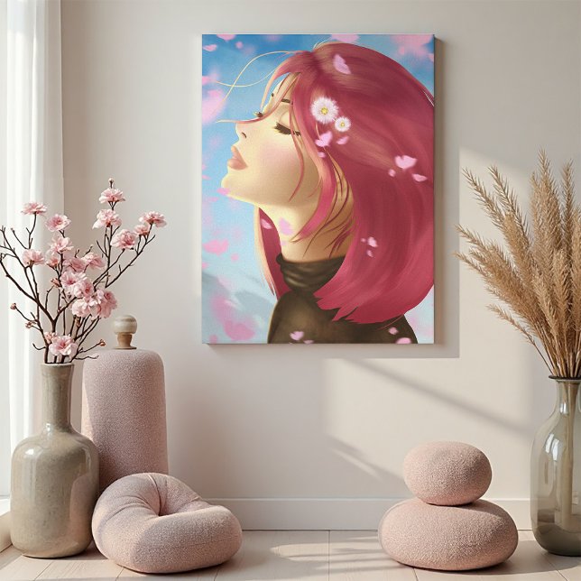 Peaceful Bloom Canvas Print (Creator Uploaded)