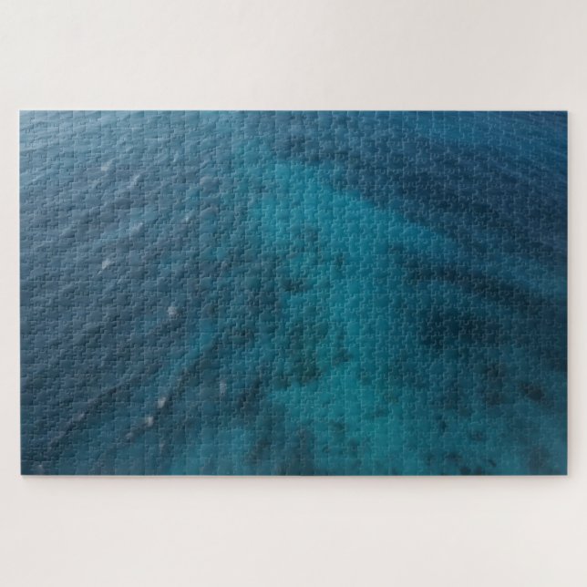 Peaceful Blue Ocean Challenging  Jigsaw Puzzle (Horizontal)