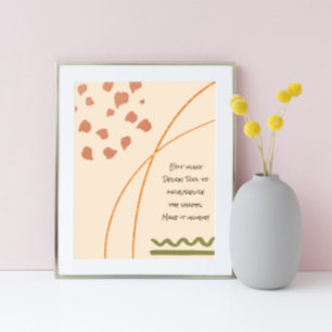 Peaceful Boho Shapes Poster