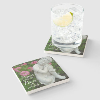 Peaceful Buddha Garden Stone Coaste – Peace Within Coaster