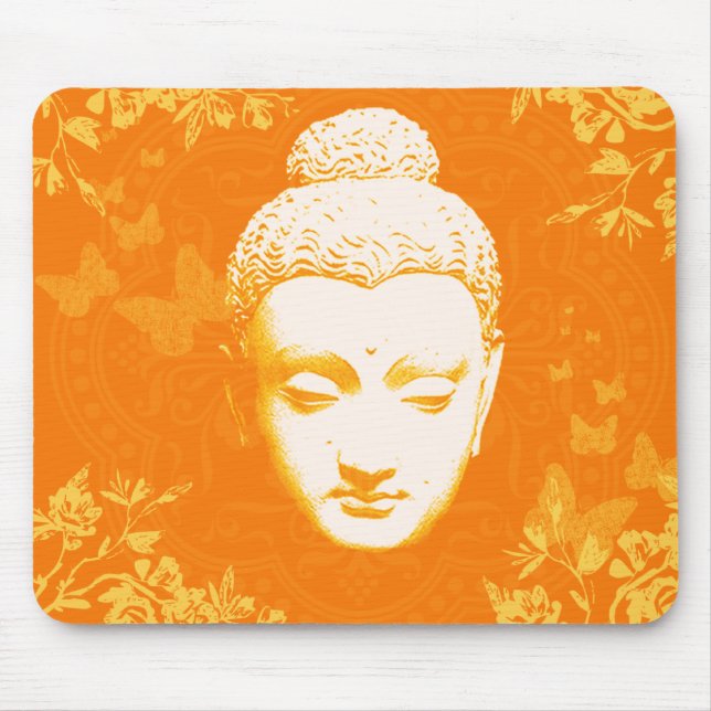 Peaceful Buddha Mouse Pad (Front)