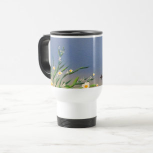 Peaceful Butterfly Sky Sunset Nature Aesthetic Travel Mug