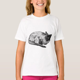 Peaceful cat, shaded for winter T-Shirt