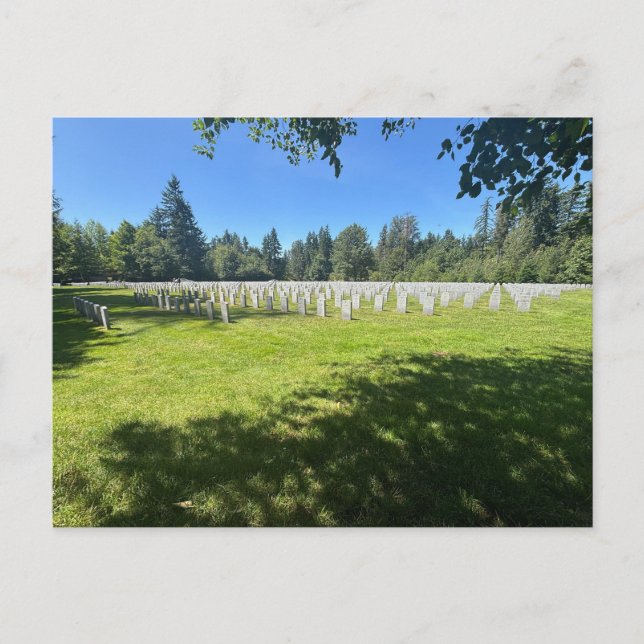 Peaceful Cemetery  Postcard (Front)
