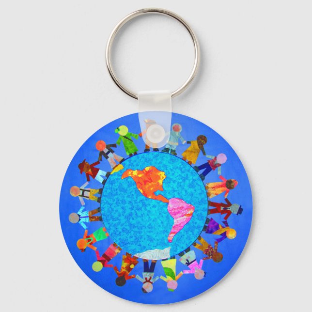 Peaceful Children Keychain (Front)