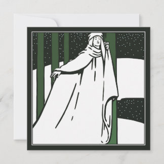 Peaceful Christmas Pre Raphaelite Christmas Card