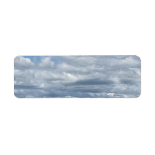 Peaceful Clouds and Sea Return Label