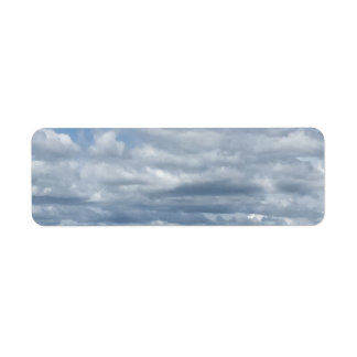 Peaceful Clouds and Sea Return Label