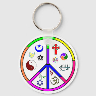 Peaceful Coexistence Keychain