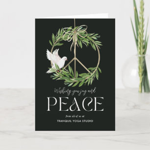 Peaceful Dove Business Holiday Greeting Card
