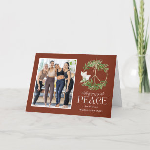 Peaceful Dove Business Holiday Photo Card