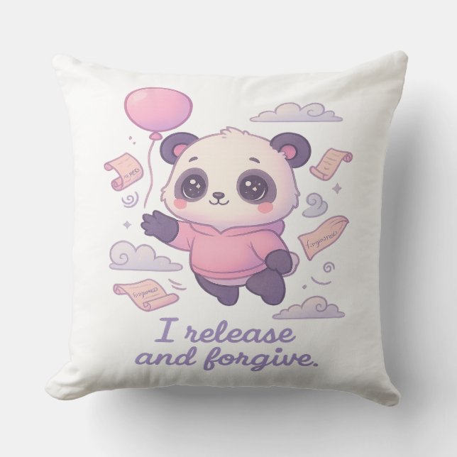 Peaceful Dreams with Pippa Throw Pillow (Front)