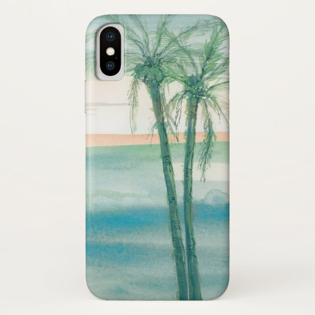 Peaceful Dusk Tropical Case-Mate iPhone Case (Back)