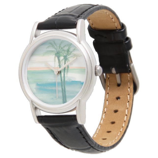 Peaceful Dusk Tropical Watch (Angled)
