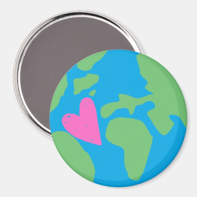 peaceful earth magnet (Front/Back)