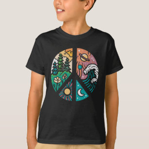Peaceful Elements: Nature & Cosmos T-Shirt