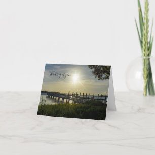 Peaceful Evening At Cooper River Thinking of You Card