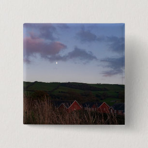 Peaceful Evening in Newtown 2 Inch Square Button