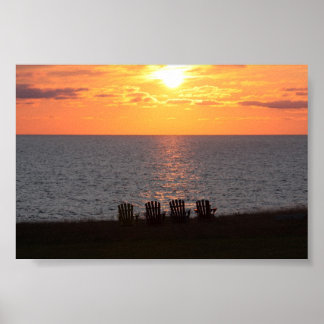 Peaceful Evening Sunset Poster