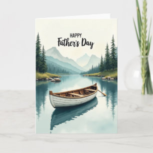 Peaceful Fathers Day Boat Card