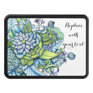 Peaceful Flower Garden Trailer Hitch Cover