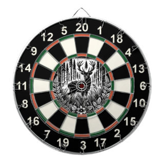 Peaceful Forest Deer Target Design Dartboard