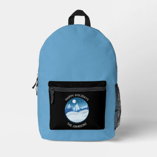 Peaceful Frosted Landscape Custom Printed Backpack