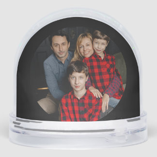 Peaceful Frosted Landscape Custom Snowglobe