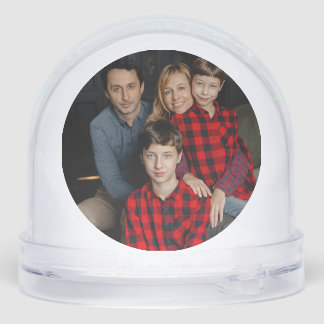 Peaceful Frosted Landscape Custom Snowglobe